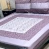 Opulent Cotton Embroidered King Size Bedsheet SKU-KPB-26 with Matching Pillow Covers