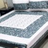 Deluxe Cotton Embroidered King Size Bedsheet SKU-KPB-28 with Matching Pillow Covers