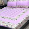 Regal Cotton Embroidered King Size Bedsheet SKU-KPB-31 with Matching Pillow Covers