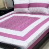 Classic Cotton Embroidered King Size Bedsheet SKU-KPB-33 with Matching Pillow Covers