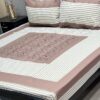 Elite Cotton Embroidered King Size Bedsheet SKU-KPB-29 with Matching Pillow Covers