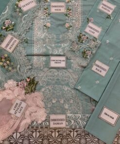 Available at Jalwa Store, this designer outfit showcases the exceptional craftsmanship and timeless beauty that make Pakistani embroidered lawn suits a favorite among fashion-conscious women. If you are searching for a stylish and comfortable outfit that blends luxury with practicality, this elegant creation deserves a place in your wardrobe.