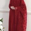 Baroque SKU-04 Chiffon Embroidered 3 Piece Suit with Organza Dupatta