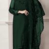 Baroque SKU-07 Chiffon Embroidered 3 Piece Suit with Organza Dupatta