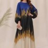 Ethnic Shamooz Silk 3 Piece Unstitched Tie and Dye Digital Printed Suit for Women