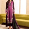 Ethnic Shamooz Silk 3 Piece Unstitched Tie and Dye Digital Printed Suit for Women
