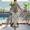 Ethnic Shamooz Silk 3 Piece Unstitched Tie and Dye Digital Printed Suit for Women