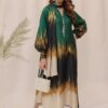 Ethnic Shamooz Silk 3 Piece Unstitched Tie and Dye Digital Printed Suit for Women