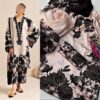 Ethnic Shamooz Silk 3 Piece Unstitched Tie and Dye Digital Printed Suit for Women