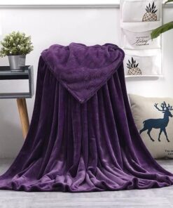 Premium Soft Fleece Blanket Plain for Double Bed King Warm Winter Bedding Pakistan 