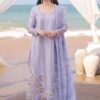 Premium Pakistani Organza Suit with Elegant Embroidered Borders | Jalwa Store 