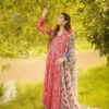 Pakistani Fancy Organza Suit with Designer Embroidered Front | Jalwa Store 