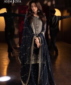Pakistani Women's Embroidered Organza Suit for Eid Celebration | Jalwa Store 