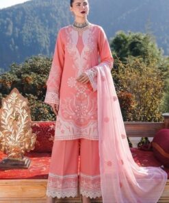 Fancy Pakistani Chiffon Suit with Stylish Designer Embroidery | Jalwa Store 