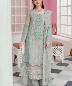 Designer Organza Party Wear Suit with Elegant Embroidery | Jalwa Store 