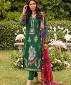Luxury Embroidered Party Dress with Elegant Chiffon Dupatta | Jalwa Store 