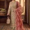Premium Formal Wear Organza Suit for Women with Embroidered Details | Jalwa Store 