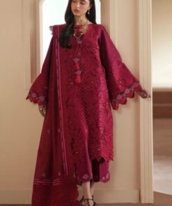 Luxury Organza Embroidered Women's Suit for Wedding F
