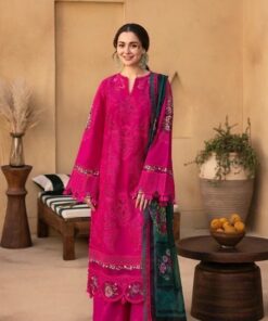 Luxury Organza 3 Piece Designer Suit with Premium Embroidery | Jalwa Store 