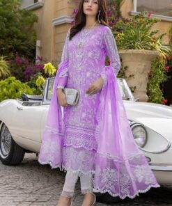 Women's Formal Organza Embroidered Dress for Wedding and Eid | Jalwa Store 