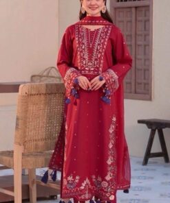 Elegant Women's Chiffon Suit with Premium Embroidery and Lace Work | Jalwa Store 