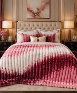 Luxury Bubble Printed Blanket King Size Double Bed Cozy Fleece Luxury AC Blanket Pakistan