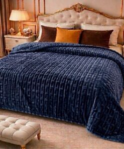 Luxury Bubble Printed Blanket King Size Double Bed LB-15 Luxury Bubble Fleece Blanket Best Price Pakistan 