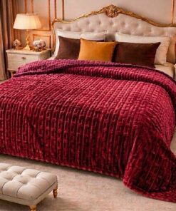 Luxury Bubble Printed Blanket King Size Double Bed LB-11 Premium Warm Fleece Blanket Pakistan 