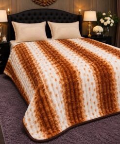 Luxury Bubble Printed Blanket King Size Double Bed LB-05 Premium Fleece Printed Blanket for Home 