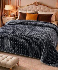 Luxury Bubble Printed Blanket King Size Double Bed LB-17 Soft King Size Bubble Printed AC Blanket 
