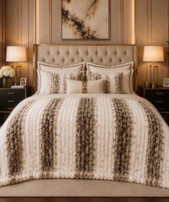 Luxury Bubble Printed Blanket King Size Double Bed LB-06 Machine Washable Cozy Fleece AC Blanket 