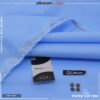 Alkaram Sky Blue Men Unstitched Hard Paper Cotton Suit 4.5 Meter Supreme Finish Premium Summer Fabric