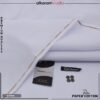 Alkaram White Men Unstitched Hard Paper Cotton Suit 4.5 Meter Supreme Finish Premium Summer Fabric