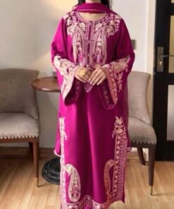 Premium Lawn Outfit with Designer Embroidery and Printed Dupatta