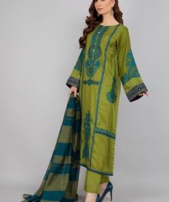 Elegant Pakistani Summer Lawn Suit with Heavy Embroidery