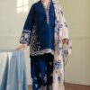 Luxury Unstitched Lawn Suit with Beautiful Pakistani Embroidery