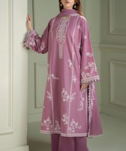 Pakistani Fashion Lawn Suit with Airjet Fabric and Elegant Embroidery