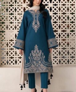 Premium Pakistani Ladies Lawn Suit with Airjet Fabric and Embroidery