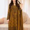 Elegant Unstitched Lawn Suit with Beautiful Embroidery for Women