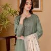 Premium Airjet Lawn Embroidered Dress with Stylish Printed Dupatta