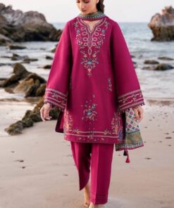 Pakistani Designer Lawn Suit with Heavy Embroidery Premium Collection