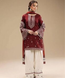 Designer Pakistani Lawn Outfit with Luxury Embroidery Collection