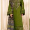 Premium Airjet 90/70 Pure Lawn Embroidered Suit with Digital Printed Bember Chiffon Dupatta
