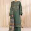 Elegant Airjet Pure Lawn 3 Piece Embroidered Suit for Women with Chiffon Dupatta