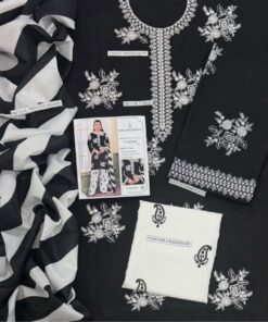Fine needlework and resham daman patch of Zara Shahjahan SK-686 winter dhanak Pakistani ladies collection