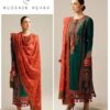 High definition fabric weave and sleeve embroidery of Jazmin SK-697 winter dhanak Pakistani ladies collection