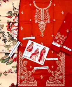 Overall model look of Urge SK-715 winter dhanak unstitched 3 piece winter suit at Jalwa Store