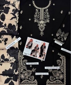 Matching woven winter shawl and trouser fabric of Urge SK-715 winter dhanak Pakistani ladies collection
