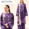 Zoomed in resham thread embroidery on Jazmin SK-701 winter dhanak Pakistani ladies collection