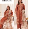 Fine needlework and resham daman patch of Urge SK-714 winter dhanak Pakistani ladies collection